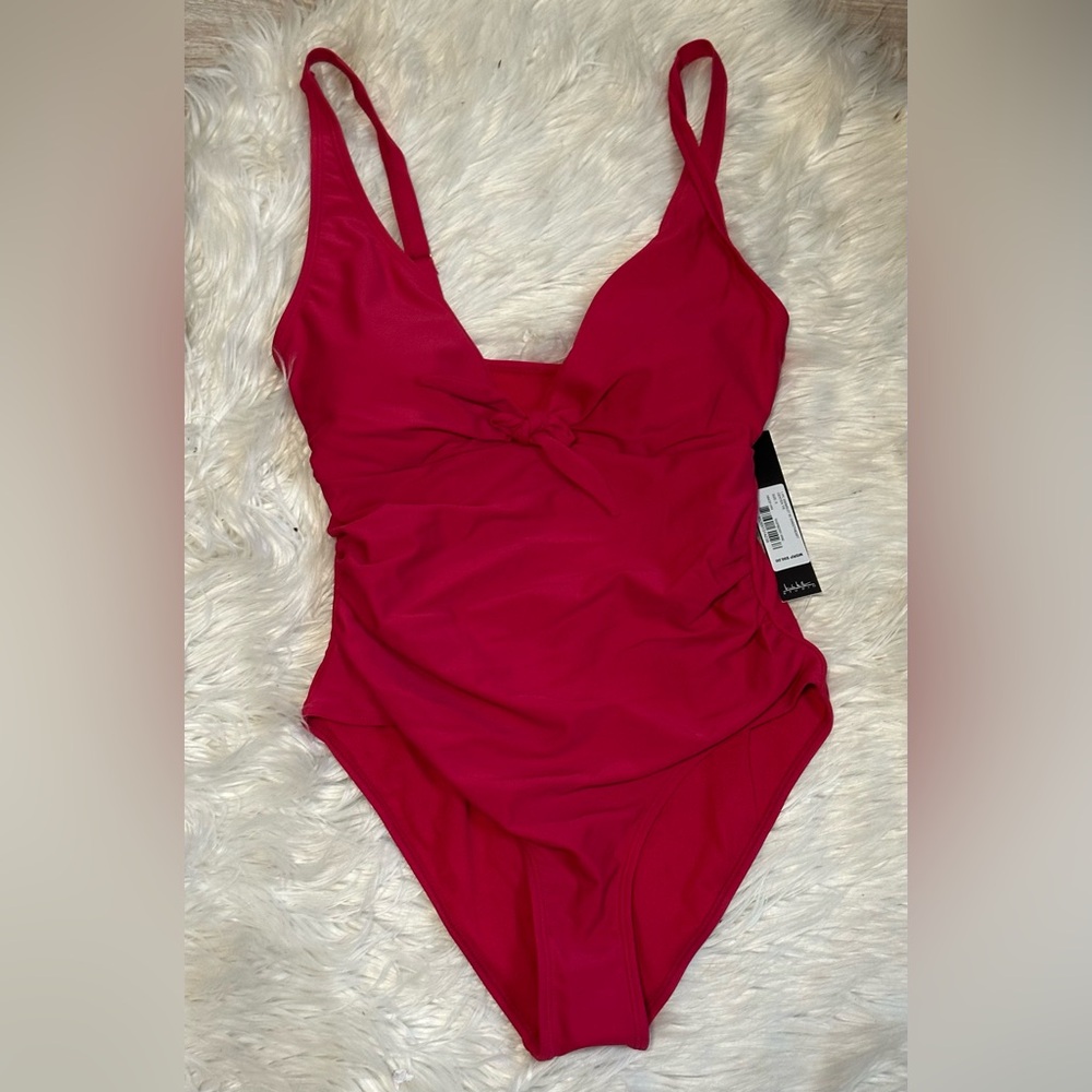 Nicole Miller Vibrant Pink One Piece Swimsuit